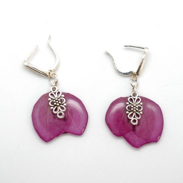 Pendientes de buganvilla