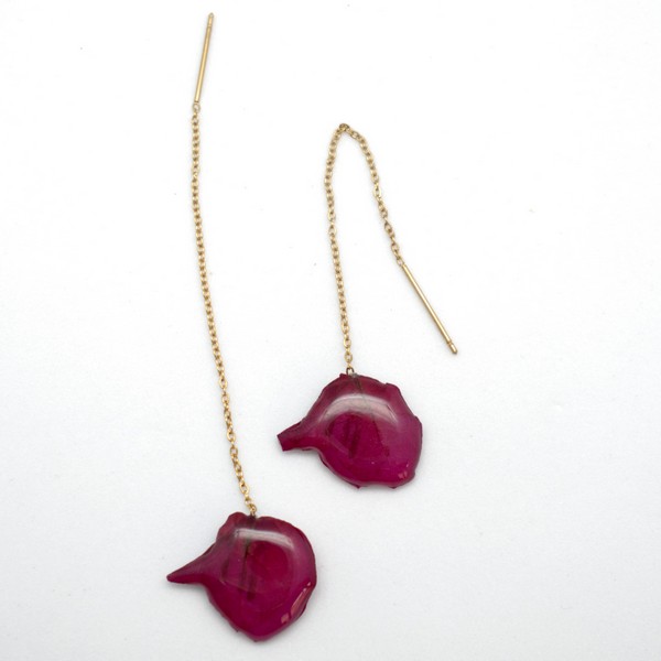 Pendientes de buganvilla