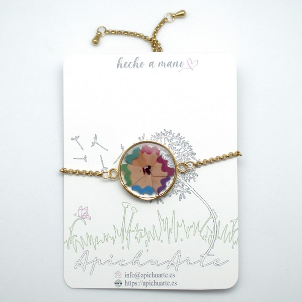 Pulsera de lápices de colores - Imagen 5
