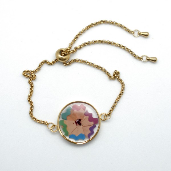 Pulsera de lápices de colores - Imagen 3