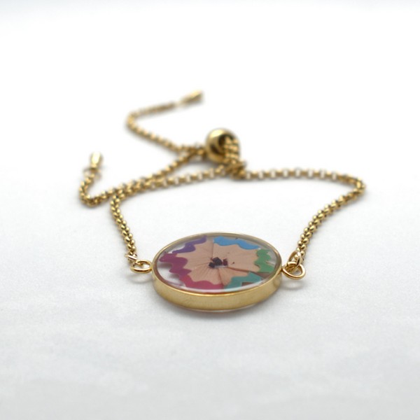 Pulsera de lápices de colores - Imagen 4