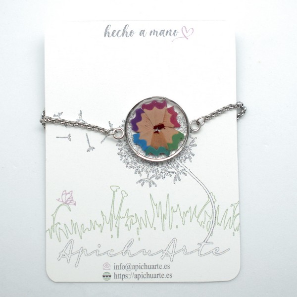 Pulsera de lápices de colores - Imagen 2